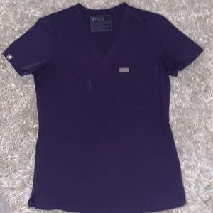 Figs Purple Shadow Scrub Top